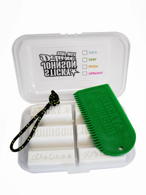 Surfboard wax pack container Sticky